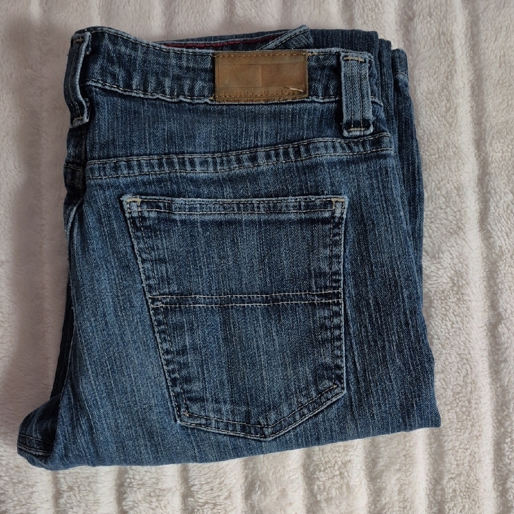 Tommy Hilfiger Medium Blue Jeans, Boyfriend, Size 10R. Womens.